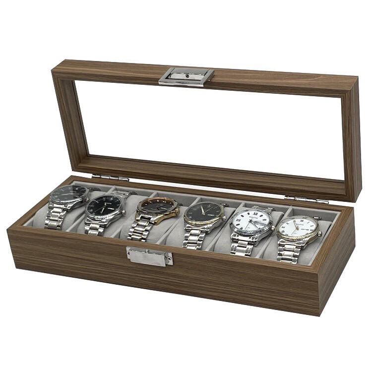 花梨木質3位手錶收纳展示盒/ 3格手錶盒/木質 3格手錶收納盒/手錶盒/首 飾盒/展示盒