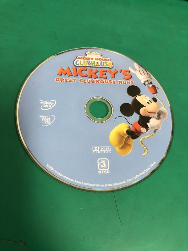 二手裸片DVD 迪士尼 Mickey's Great Clubhouse Hunt <G45>