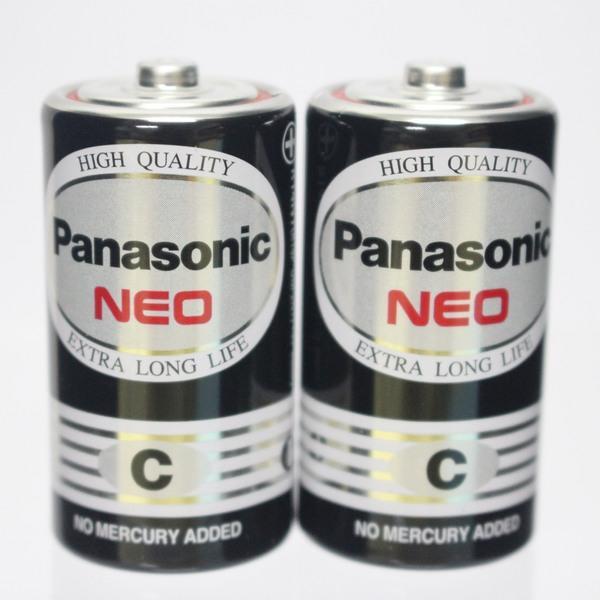 【優購精品館】Panasonic 國際牌 C-2號環保電池 (黑色)/一小包2個入(促70) 2號電池 1.5V電池
