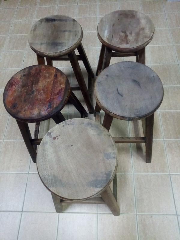 早期 木椅凳 木板凳 椅凳 圓椅凳(5張合拍)