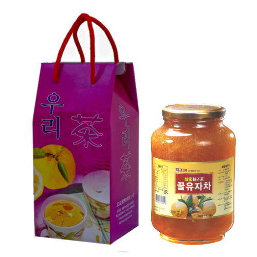 高麗購◎正友二公斤柚子茶禮盒裝一箱(6瓶,6禮盒)
