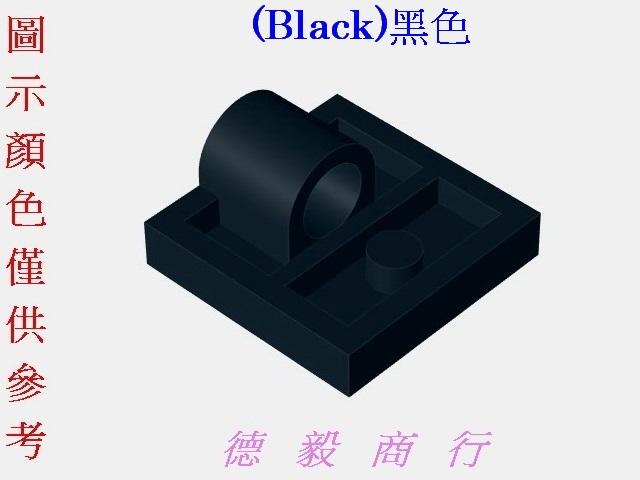 [樂高][10247]Plate Modified 2x2,Hole-單圓孔洞薄板(Black)黑色