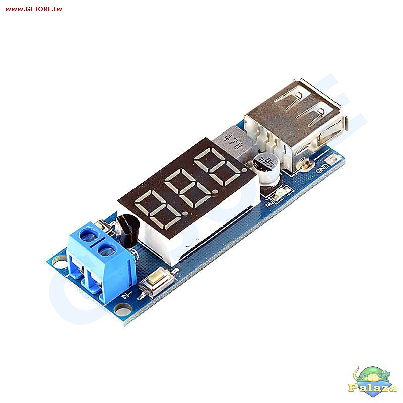 【加菲貓】DC 4.5~40V USB 充電器模組/車載電壓表(過載/短路保護) GR4457-11B 