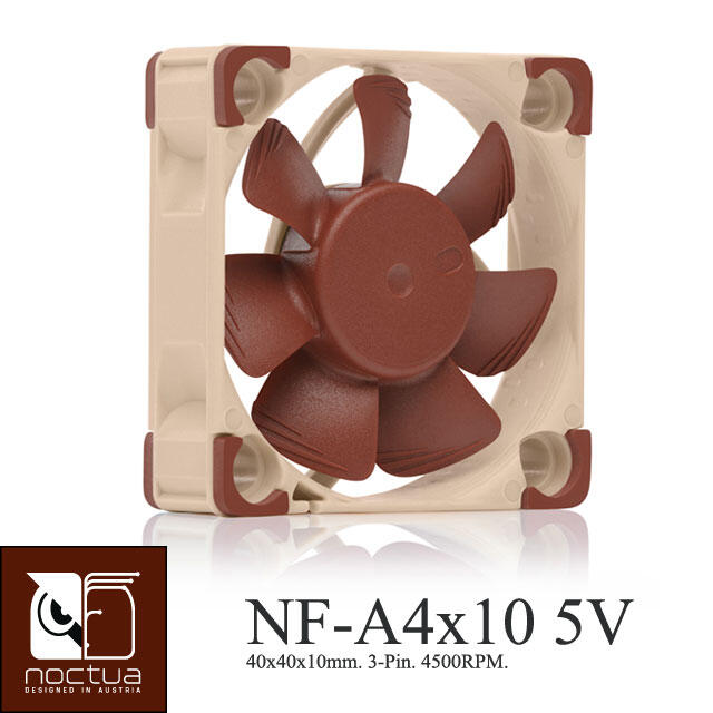 小白的生活工場* Noctua (NF-A4X10 5V版本)4公分風扇 40mm /4500 RPM 磁穩軸承防震風扇