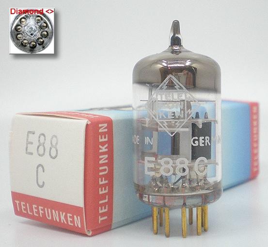 真空管Telefunken E88C=8255 =EC88=6DL4, <>,60年代西德製!for 唱頭 