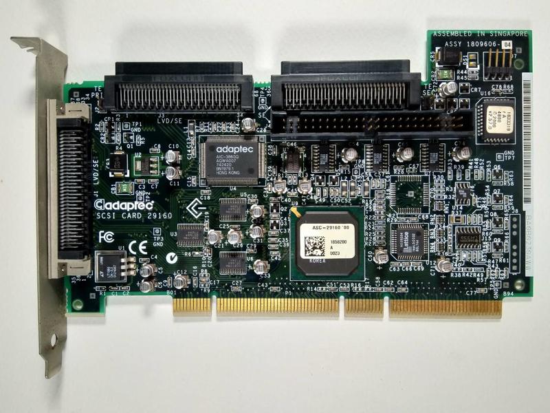 Adaptec ASC-29160  SCSI卡,TeraSys Ultra 320 SCSI 排線 , LVD終端電阻