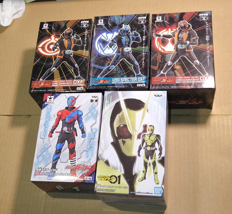 假面騎士系列 公仔景品 5個一起 01 GHOST zero one DXF Build，款式請見圖、說明～ | 露天市集 | 全台最大的網路購物市集