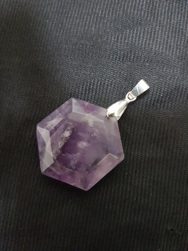 現貨紫水晶墬飾 買項鍊送鏈繩
