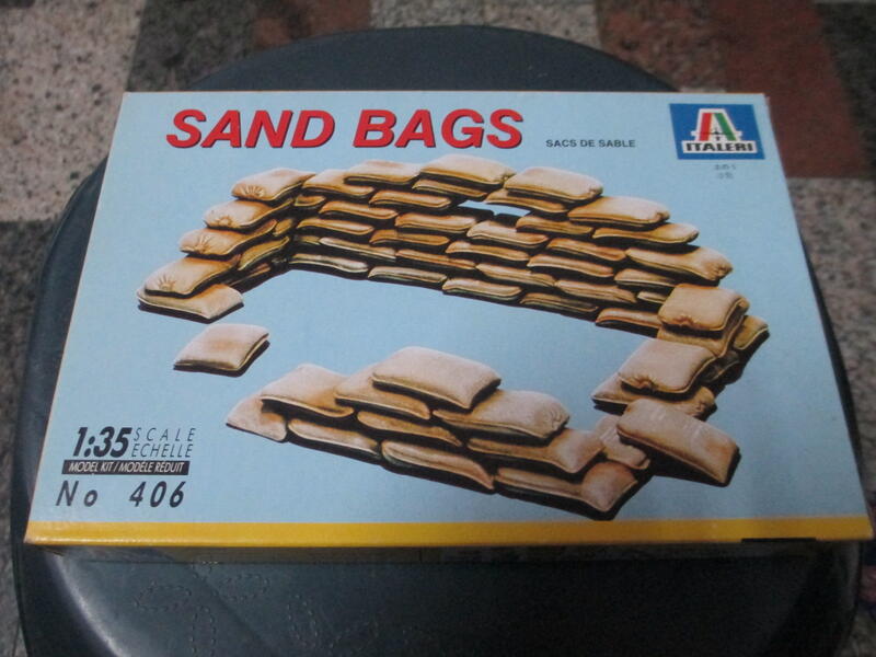 Italeri 1/35 Scale Sandbags Plastic Model Kit - 30 Pieces For Dioramas & Military Models (Kit #0406S)