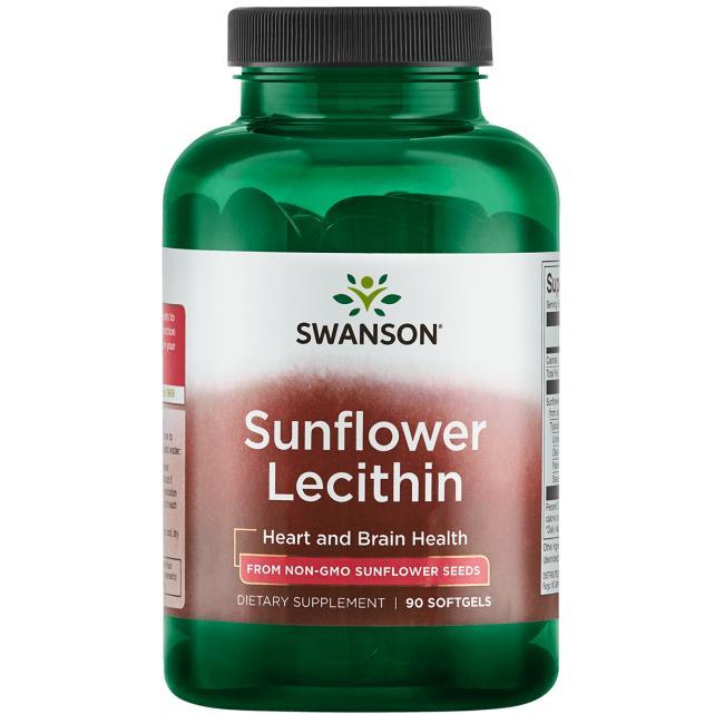【Swanson】新款 向日葵卵磷脂 Sunflower Lecithin 非基改 卵磷脂 1200 mg 90顆