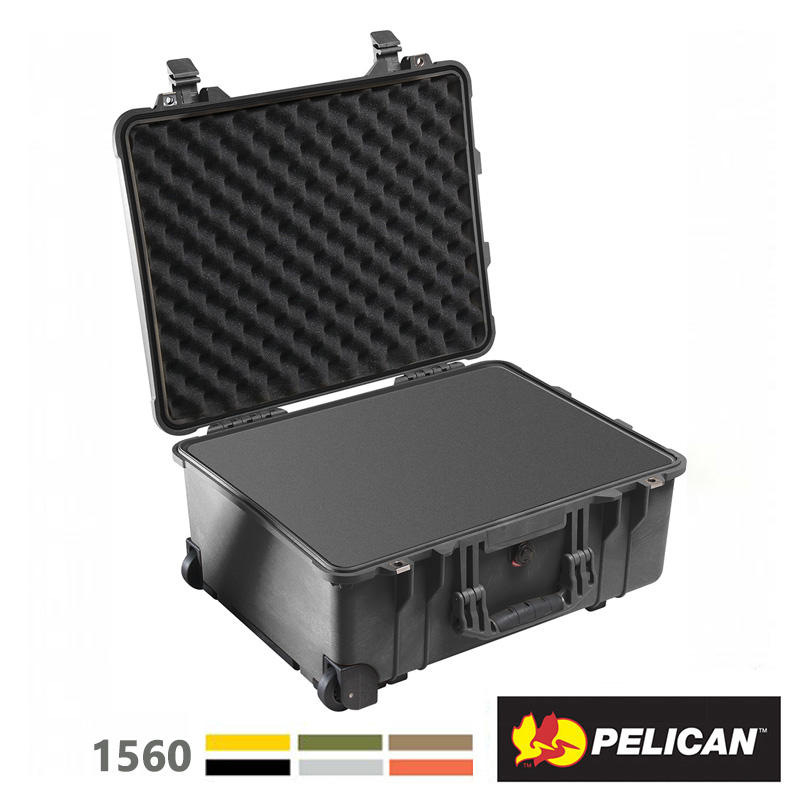 歐密碼 美國 派力肯 PELICAN 1560 氣密箱 含泡棉 防撞箱 防水 防爆 防震 防塵 耐衝擊 滑輪