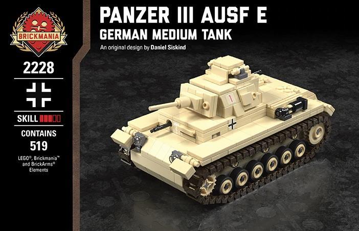 超值限量~可訂[正版Lego樂高/Brickmania設計出品]二戰德軍 三號戰車E型+三號突擊砲G型(升級套件)