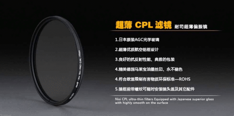2015 NiSi耐司新款DUS CPL超薄偏光鏡58mm非舊款DW1鍍膜(日本AGC)B+W,SCHNEIDER參7