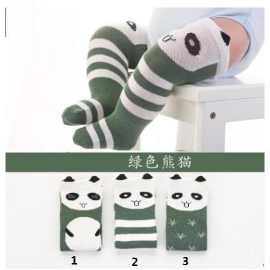 安心小鋪《G10-2-HS1》綠色熊貓/卡通立體襪 /兒童立體襪兒童立體襪寶寶中筒襪精梳棉/襪子/童中筒襪/立體襪/襪子