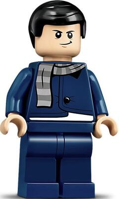 樂高王子 LEGO 75549 小小兵 Gru 格魯 小時候 圍巾 雙面臉 微笑 深藍色 mnn004 B012