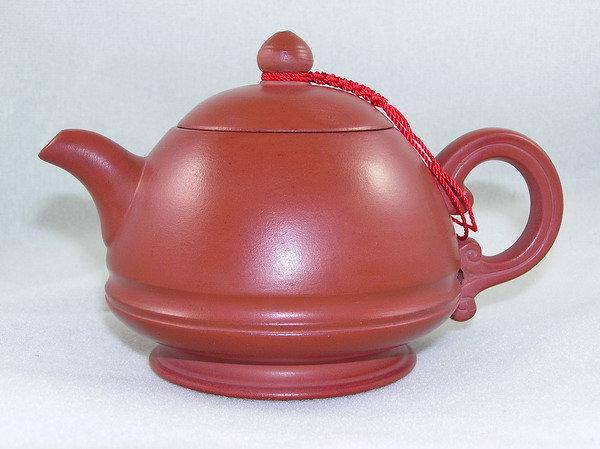 【兩隻老虎在賣（茶．壺）】精選茶壺~【玉笠壺 老人茶壺 陶土茶壺】~《紅色》~容量︰250cc