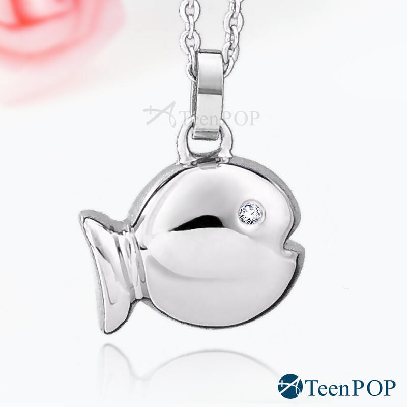鋼項鍊 ATeenPOP 珠寶白鋼 甜美小魚 送刻字 女項鍊 閨蜜禮物 AC1541