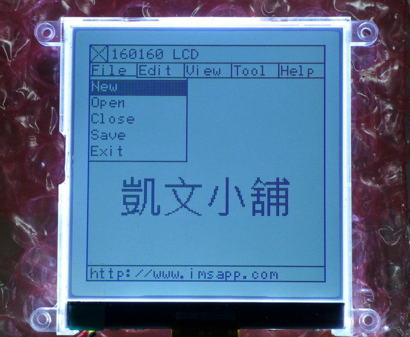圖形液晶顯示模組 點陣160x160 LCD LCM COG