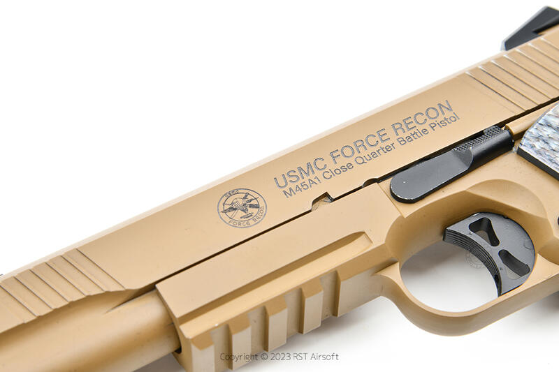 RST紅星 - TLS M45A1 USMC武裝偵察隊紀念版 全金屬 瓦斯手槍 附槍盒 .. 26001-BEL-LMG