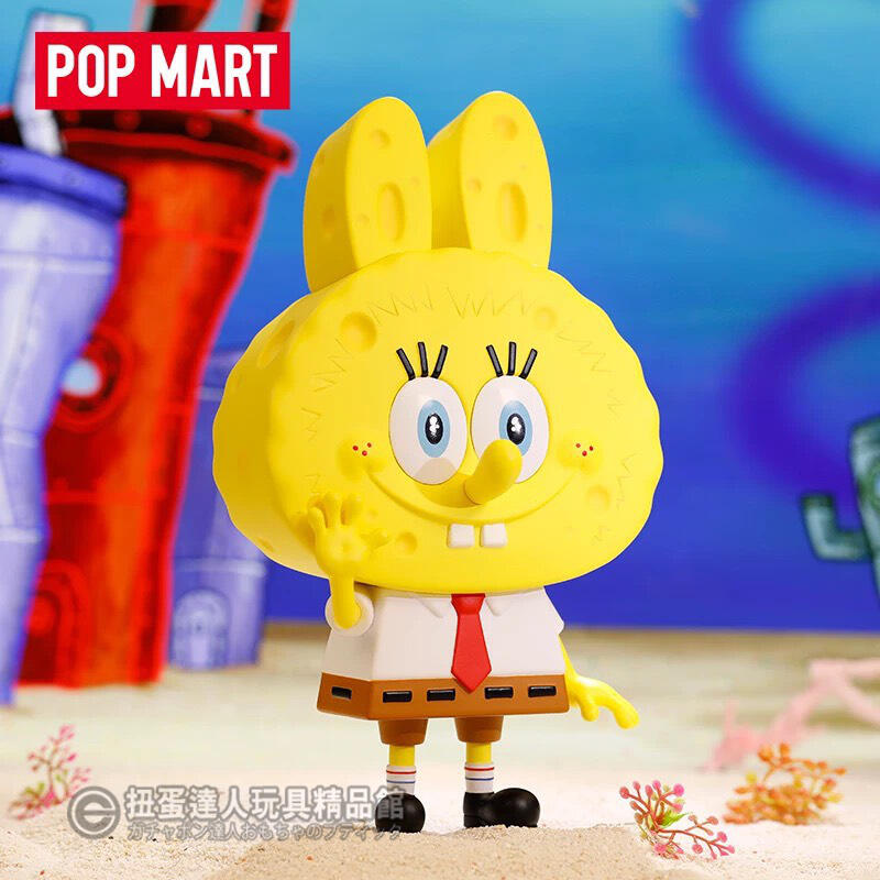 扭蛋達人】POPMART X LABUBU 聯名限定19公分海綿寶寶(現貨特價) | 露天