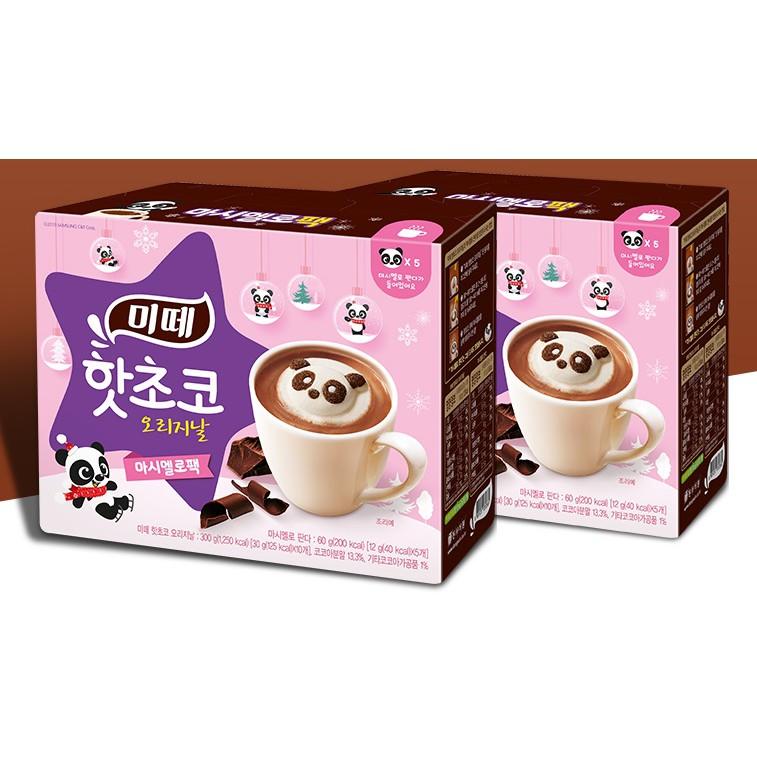 韓國 MITTE 漂浮熊貓 棉花糖 可可粉(10包可可粉+5顆熊貓棉花糖)，一盒290元