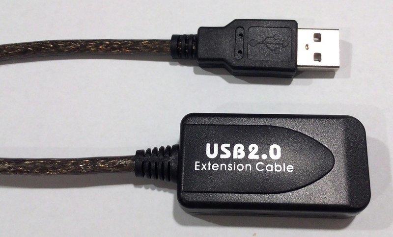 【JiB】新版到貨 USB 2.0 訊號增強線 5米 5M 延長線 內建台灣湯銘晶片 可串接多條 相容性高 EC-027