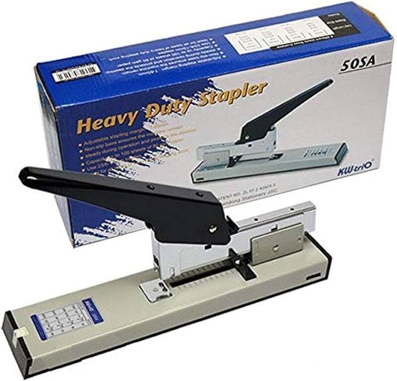 【UZ文具】KW-triO 堡勝 多功能強力釘書機(50SA)23/6-23/13針~大型訂書機釘100張紙