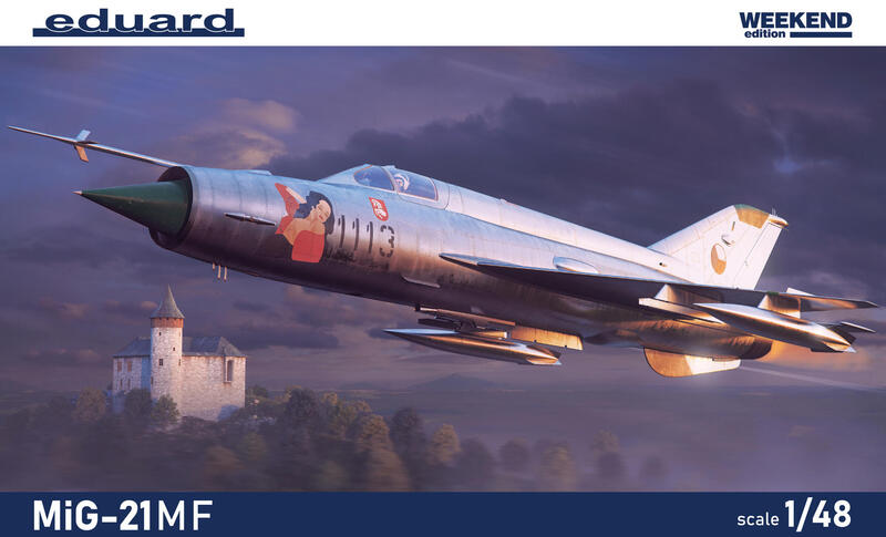 ~飛行員之家~ (特價) EDUARD 1/48 蘇聯 MiG-21MF 戰鬥機 (四種塗裝)(周末版)(84177)