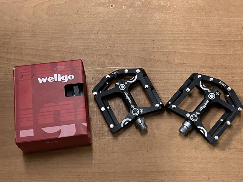 🌟秒殺火雞🌟特價原廠盒裝 Wellgo 維格 KB024 鋁合金CNC培林踏板 防滑腳踏板