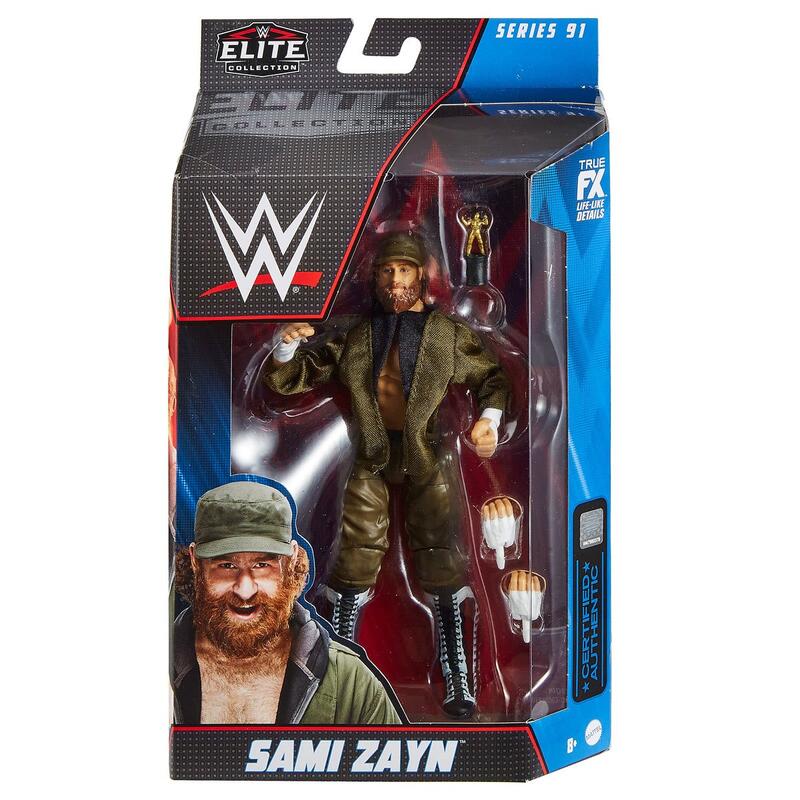 [美國瘋潮]正版WWE Sami Zayn Elite #91 Figure SZ軍裝造型最新精華版人偶公仔代購