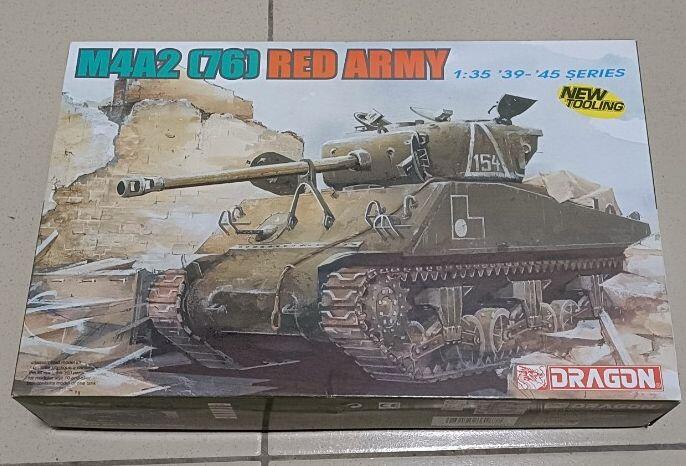 1/35~DRAGON~二戰美國M4A2 (76)戰車Red Army,蘇聯塗裝(金屬砲管)