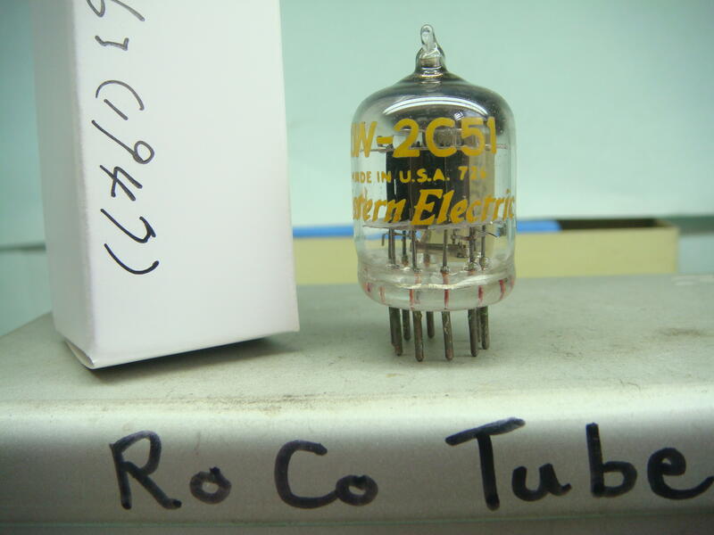 【Ro-Co Tube】真空管:美國Western Electric JW2C51/396A 真空管( 一支 )1947