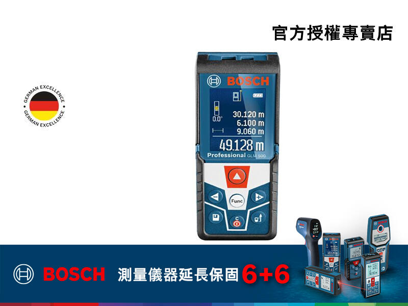 【詠慶博世官方授權專賣店】 GLM 500 專業雷射測距儀  (含稅)