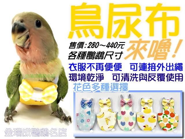 LOVEBIRD->鸚鵡尿布-小型鸚鵡款式/可反覆使用、可清洗、可連接外出繩 、不再亂便便在環境與主人身上