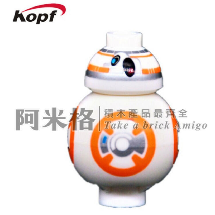 阿米格Amigo│DA001 mini BB8 戰爭機器人 積木 第三方人偶 非樂高但相容 袋裝 | 露天市集 | 全台最大的網路購物市集