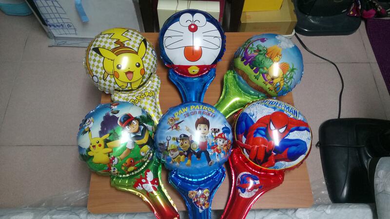 買5送1 - 鋁膜氣球 造型氣球 卡通氣球 氣球棒 
