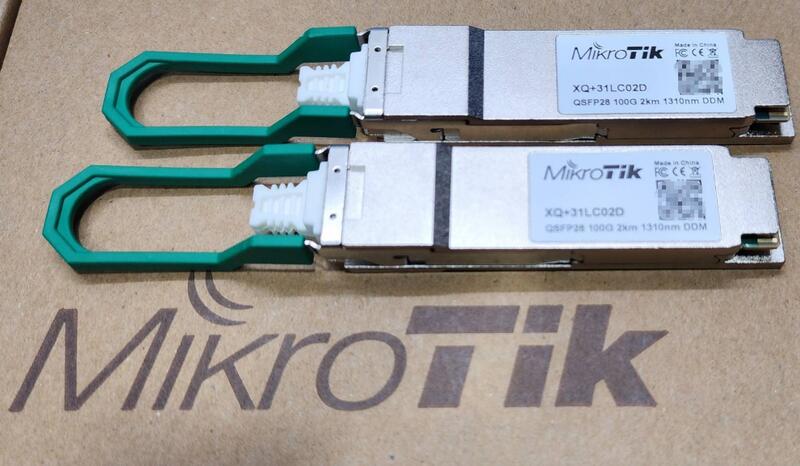 MikroTik台灣代理】公司貨XQ+31LC02D XQ+31LC10D單模40G/100G QSFP28