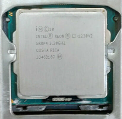 1155 Intel Xeon E3 1240 V2 3.4G 8M 4C8T 效能同I7 3770
