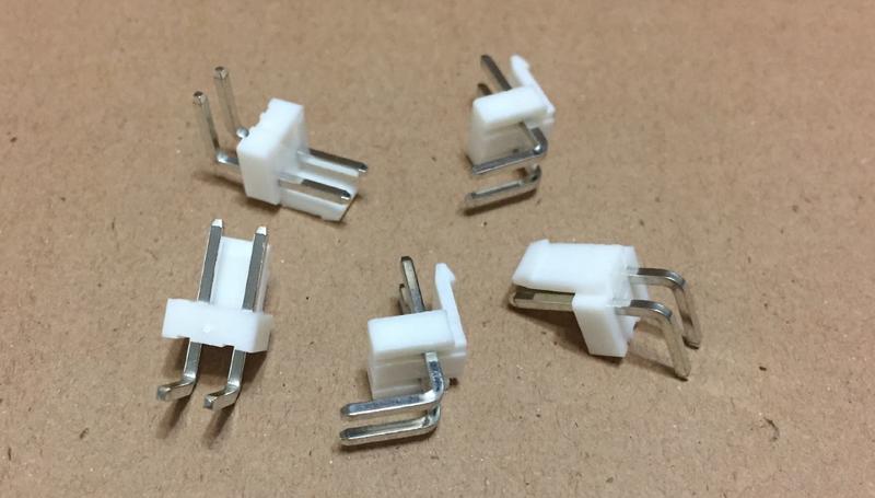 【IF】WAFER 連接器 2pin 公 90度 3.96mm connector 2P