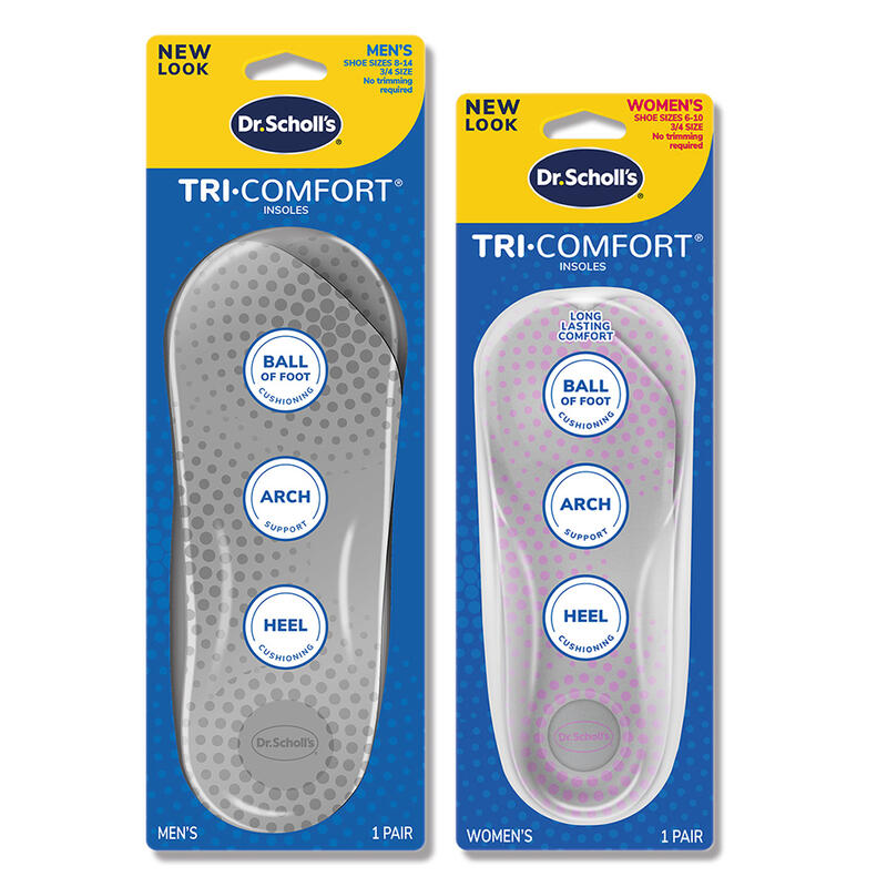 Dr. Scholl's 爽健 三合一防護鞋墊 (男用/女用) 男性鞋墊 女性鞋墊 足弓加強支撐【DDBS】