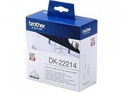 高雄-佳安資訊 Brother 兄弟牌 DK-22214 CD/DVD原廠連續標籤帶(直徑12MM白底黑字)