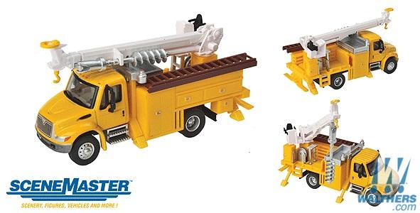 MJ 預購中 SceneMaster 949-11732 HO規 Utility Truck w/Drill 工程搶修車