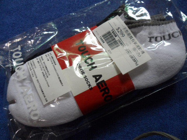 一字型 避震 有氧 運動襪 白色 (棉80%+彈性纖維20%)