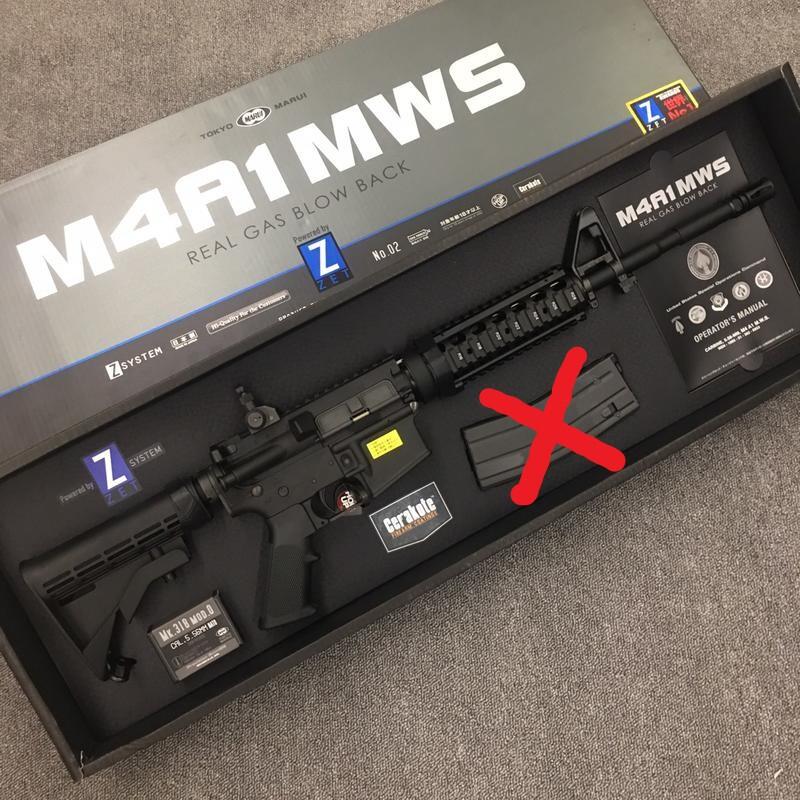 【IDCF】MARUI M4A1 RIS 魚骨版 MWS GBB 瓦斯步槍 無彈匣版本