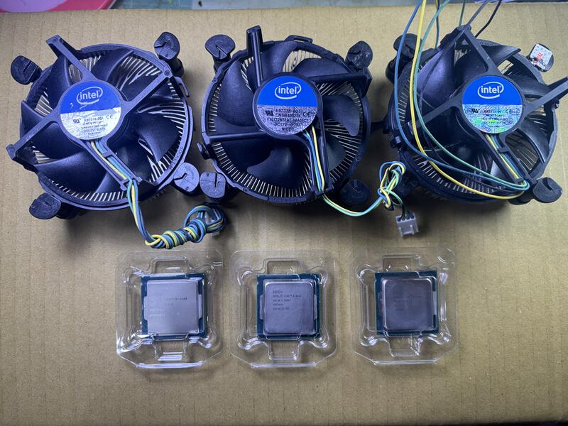  Intel i5-4440x1 i5-4460x7,i5-4570 x1 共9顆CPU ,含銅風扇,一次標