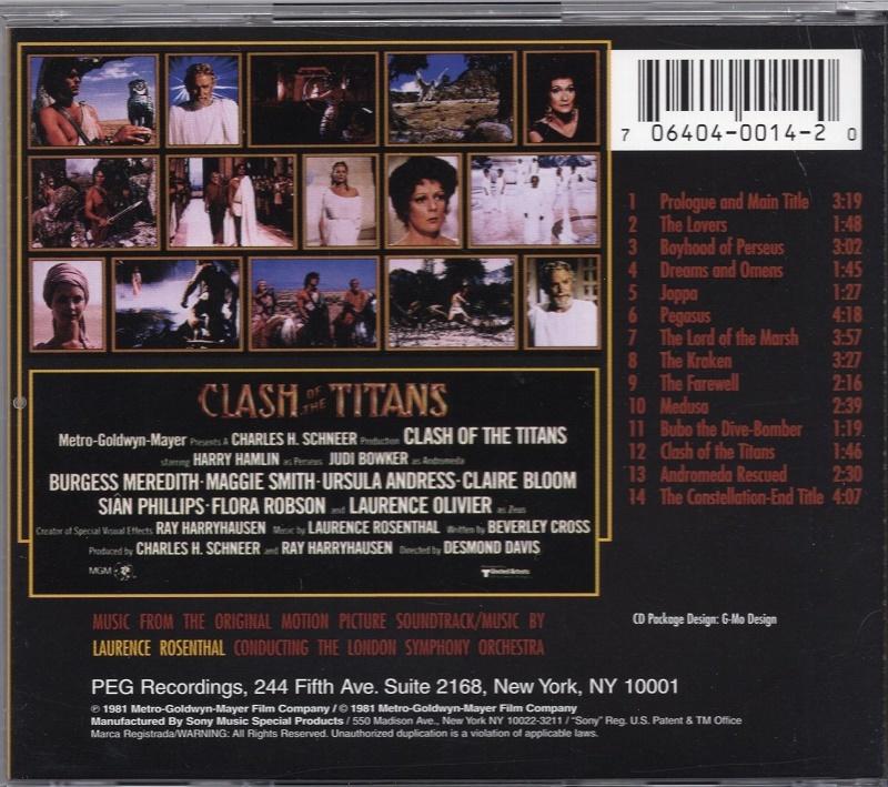 Laurence Rosenthal - Clash Of The Titans : Prologue & Main Title