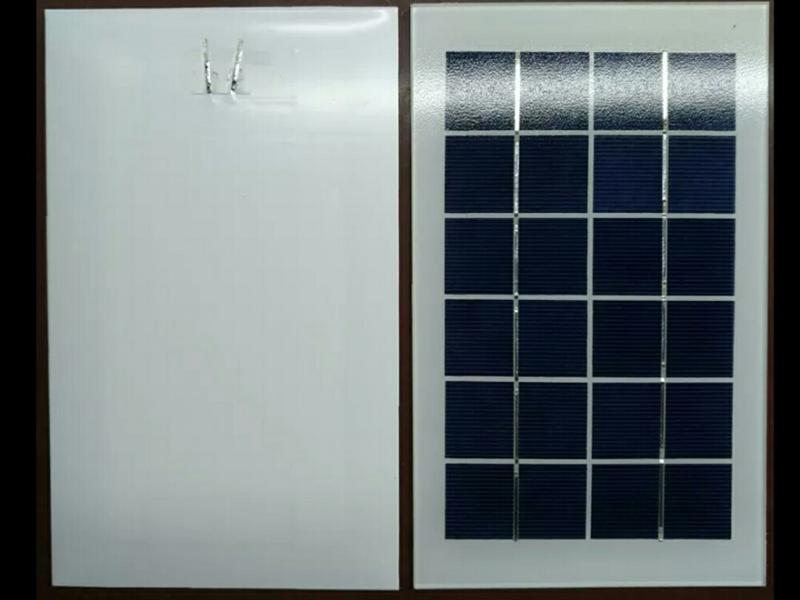 太陽能板 6V3.5W 多晶 鋼化玻璃 太陽能充電組件