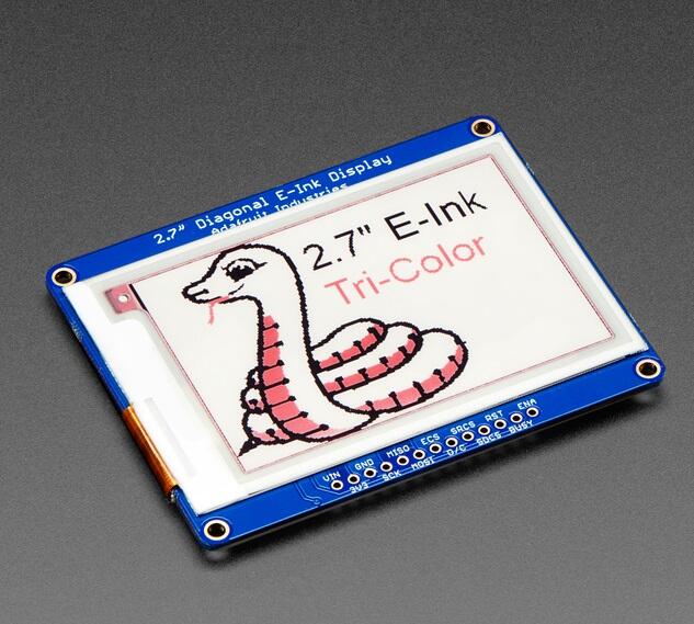 【微控制器科技】含稅附發票、 Adafruit 2.7" Tri-Color eInk ePaper Display