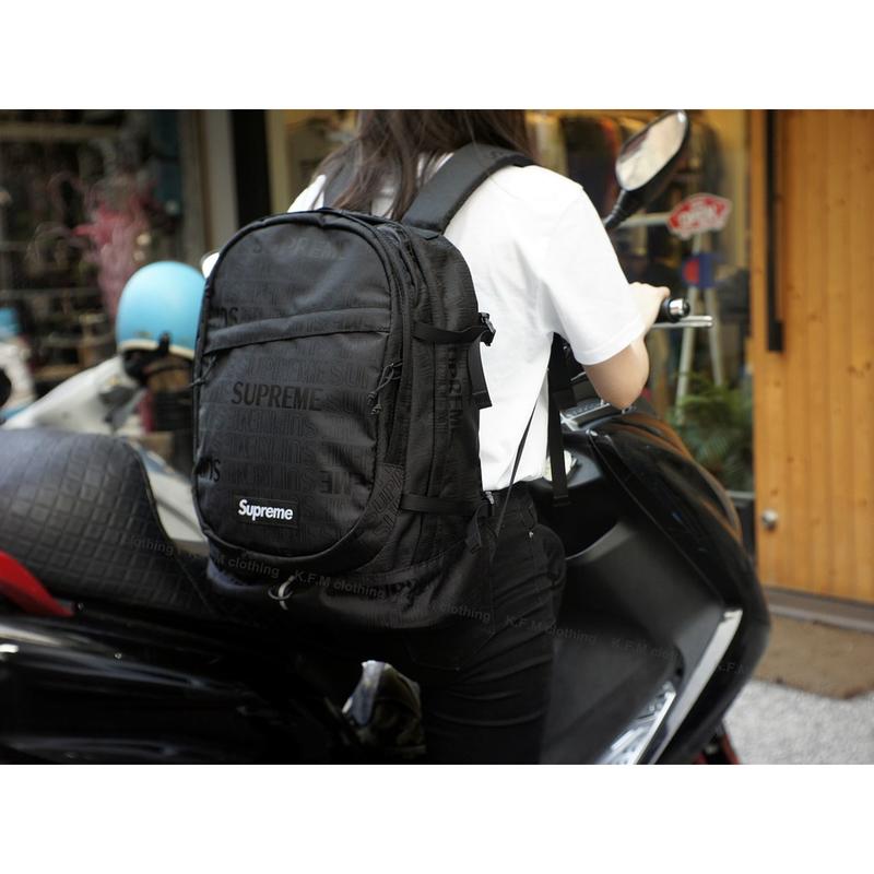 K.F.M 】SUPREME 19ss 46th Backpack 後背包小包腰包滿版Logo | 露天市