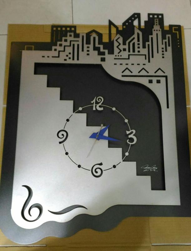 鐵造型時鐘-寬68公分、高90公分(二手貨)新北市三重區面交取貨